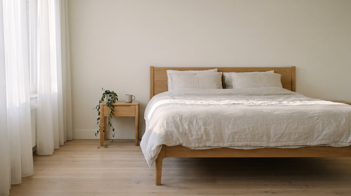 Opgemaakt bed met het Aurest kussen
